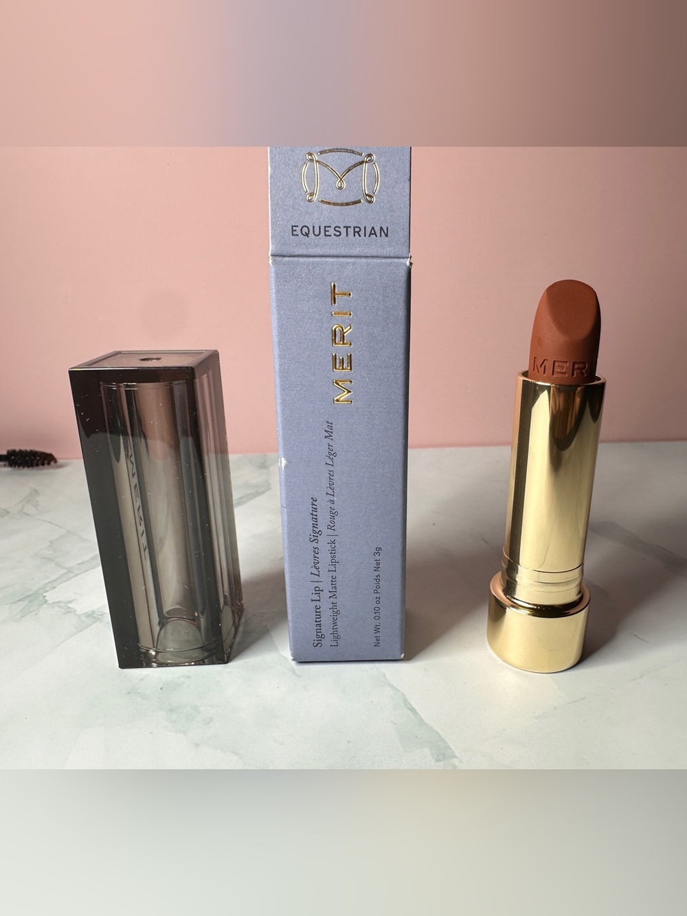Merit lipstick in shade Equestrian-Discontinued
